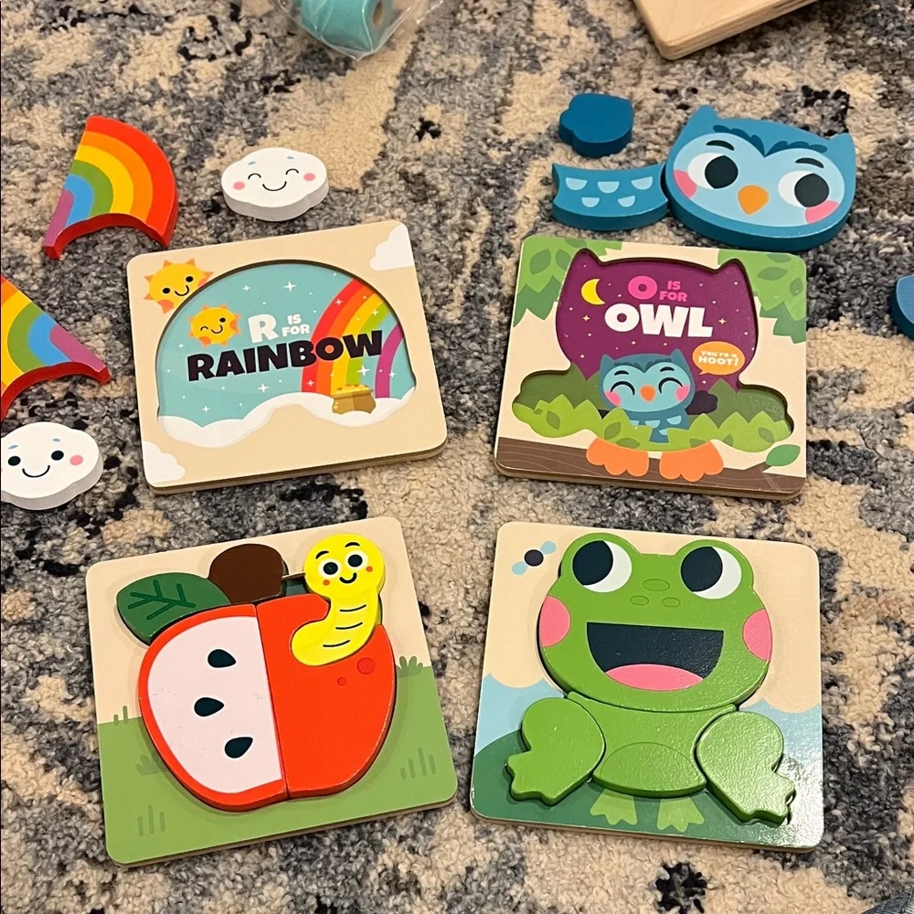 Colorful Animal and Nature Puzzle Set for Kids